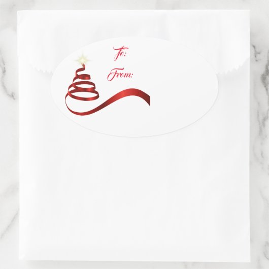 Étiquette cadeau de Noël (Sac)