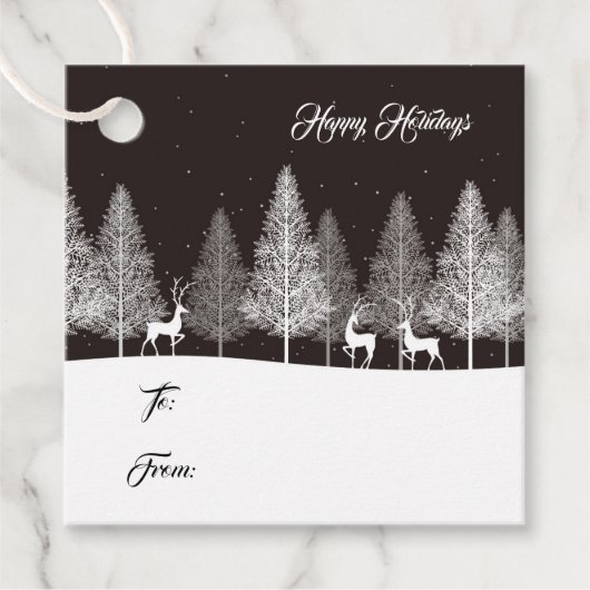 Étiquette cadeau de Noël (Devant)