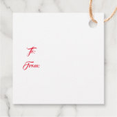 Étiquette cadeau de Noël (Dos)