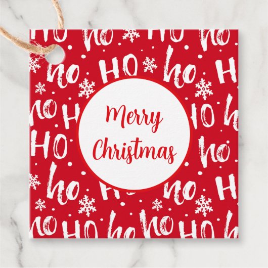 Étiquette cadeau de Noël (Devant)