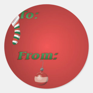 Étiquette cadeau de Noël