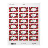 Étiquette cadeau de Noël (Feuille entière)