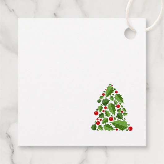 Étiquette cadeau de Noël (Dos)