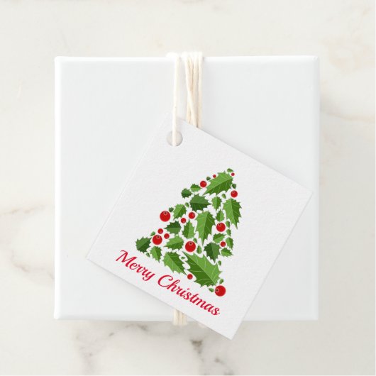 Étiquette cadeau de Noël (En situation)