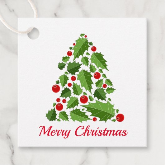 Étiquette cadeau de Noël (Devant)