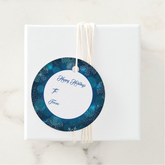 Étiquette cadeau de Noël (En situation)