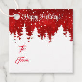 Étiquette cadeau de Noël (Devant)