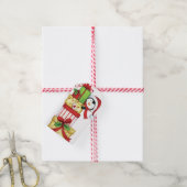 Étiquette cadeau de Noël (Avec de la ficelle)
