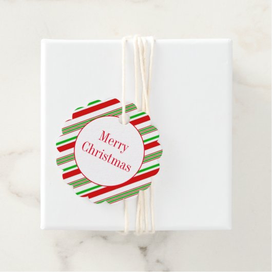 Étiquette cadeau de Noël (En situation)