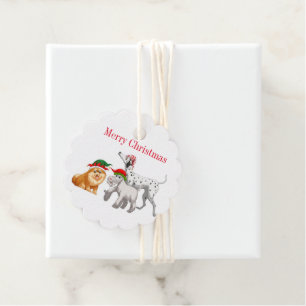 Étiquette cadeau de Noël