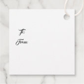 Étiquette cadeau de Noël (Dos)