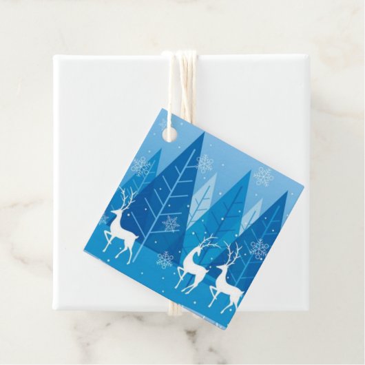 Étiquette cadeau de Noël (En situation)