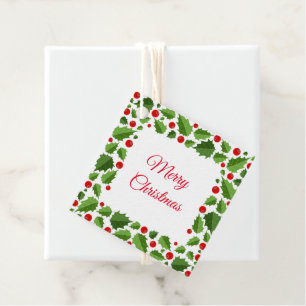 Étiquette cadeau de Noël