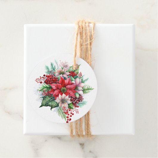 Étiquette cadeau de Noël (En situation)