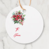 Étiquette cadeau de Noël (Dos)