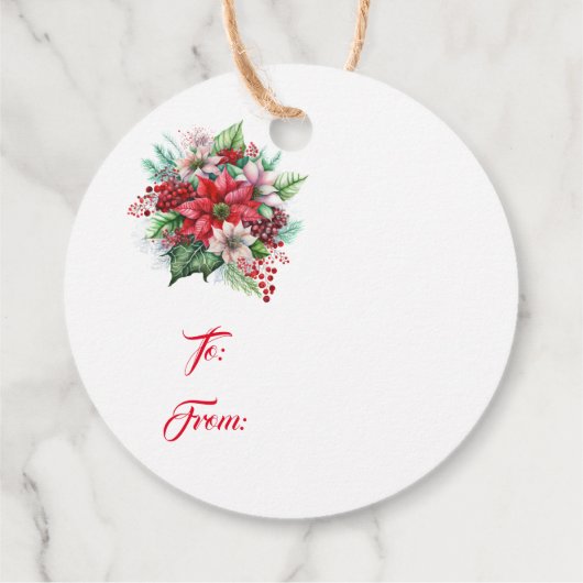 Étiquette cadeau de Noël (Dos)