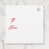 Étiquette cadeau de Noël (Dos)