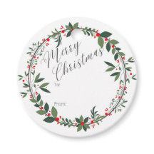 Étiquette cadeau de Noël