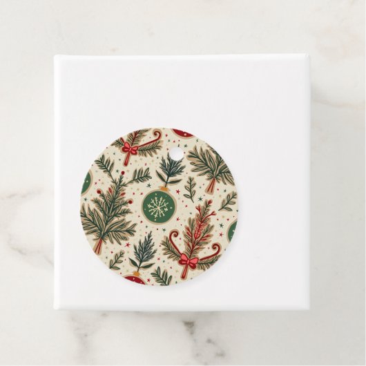 étiquette cadeau de noël (En situation)