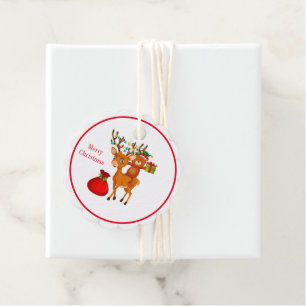 Étiquette cadeau de Noël