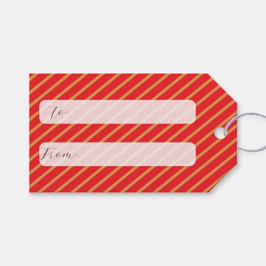 Étiquette cadeau de Noël (Devant (Horizontal))