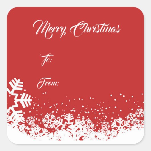Étiquette cadeau de Noël (Devant)