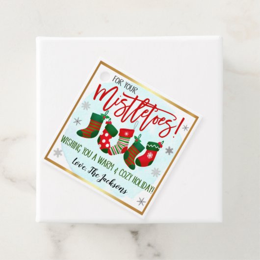 Étiquette cadeau de Noël (En situation)