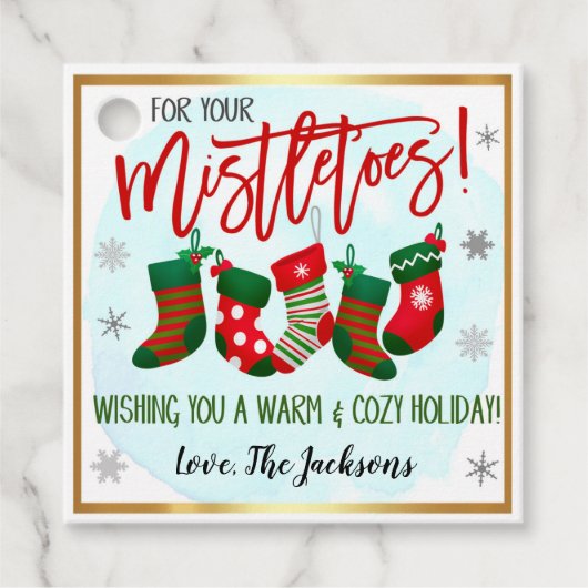 Étiquette cadeau de Noël (Devant)