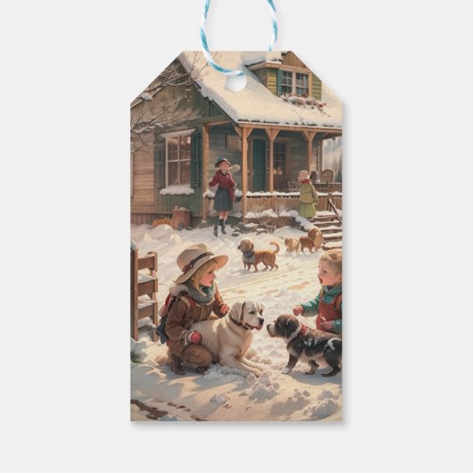 Étiquette cadeau de Noël (Dos)