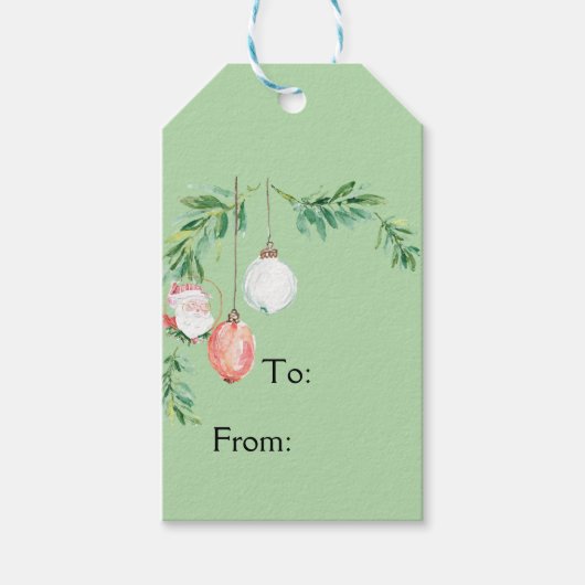 Étiquette cadeau de Noël (Devant)