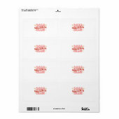 Étiquette Cadeau de Noël 2022 (Feuille entière)