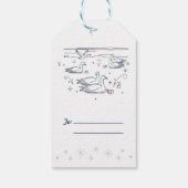 Étiquette cadeau de Noël / 6e JOUR de NOËL (Dos)