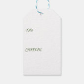 Étiquette cadeau de Noël Angel (Dos)