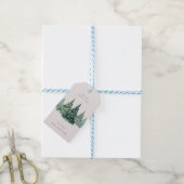 étiquette cadeau de Noël aquarelle (Avec de laficelle)