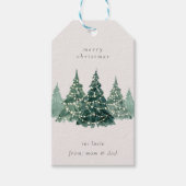 étiquette cadeau de Noël aquarelle (Devant)