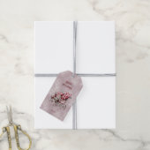 Étiquette cadeau de Noël avec cadeau de Noël (Avec de la ficelle)