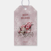 Étiquette cadeau de Noël avec cadeau de Noël (Dos)