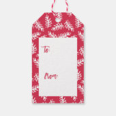 Étiquette cadeau de Noël brillante pour le script  (Dos)