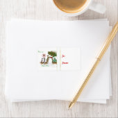 Étiquette cadeau de Noël de chèvre Sugarprums (En situation)