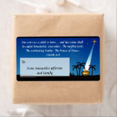 Étiquette cadeau de Noël de la Bible chrétienne pe (En situation)