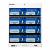 Étiquette cadeau de Noël de la Bible chrétienne pe (Feuille entière)