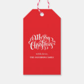 Étiquette cadeau de Noël de Noël (Devant)
