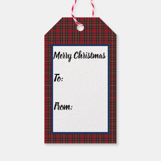 Étiquette cadeau de Noël de Nutcracker sur Scottis (Dos)