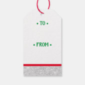 Étiquette cadeau de Noël de Parties scintillant d' (Dos)