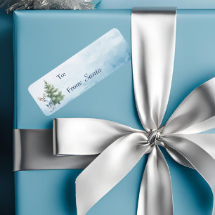 Étiquette cadeau de Noël de Woodland Reinder