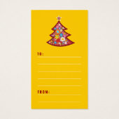 Étiquette cadeau de Noël do-it-yourself fête de l' (Dos)