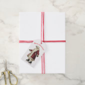 ÉTIQUETTE CADEAU DE NOËL D'OURS POLAIRE (Avec de la ficelle)