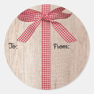 Étiquette cadeau de Noël en boîte de ruban rouge e