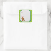 Étiquette cadeau de Noël en pain d'épice (Sac)