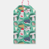 Étiquette cadeau de Noël Espèces de requins (Dos)